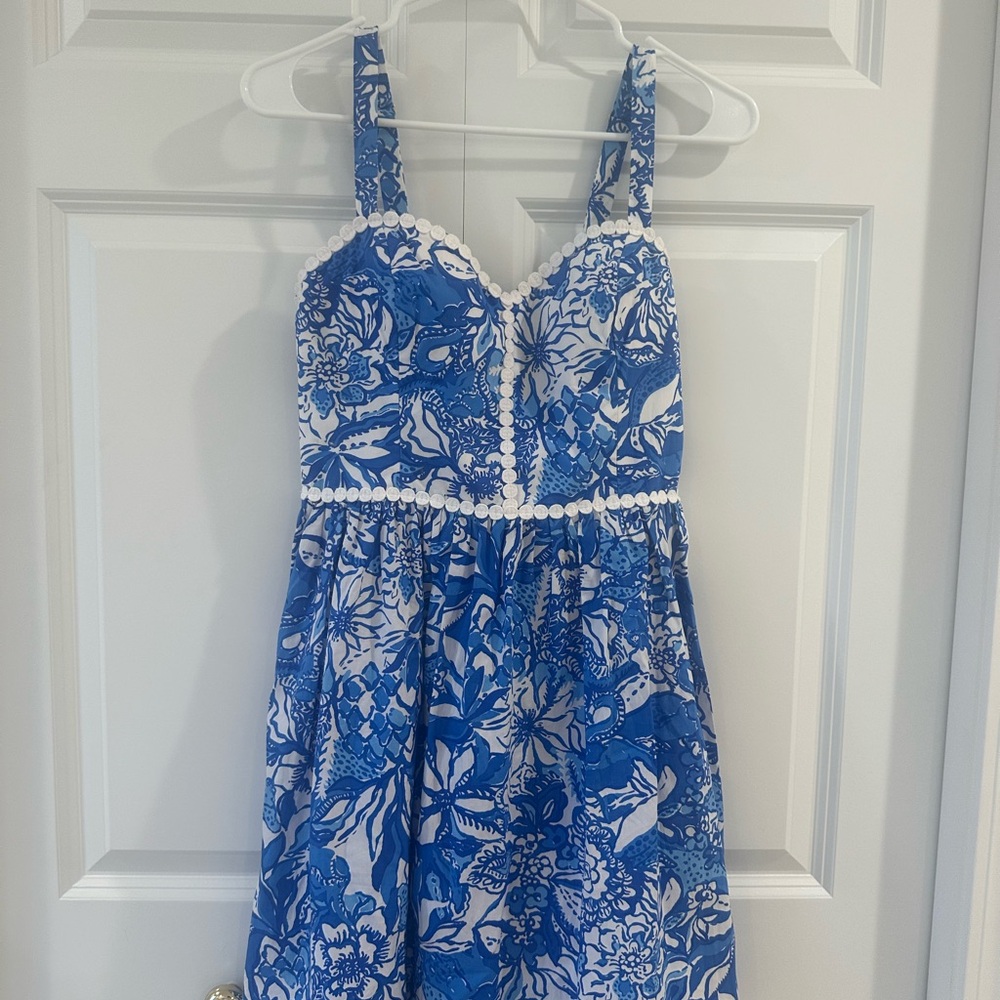 Lily PULTIZER Blue and White Floral Dress